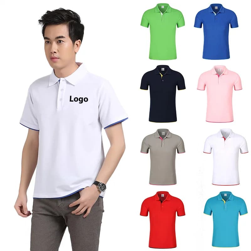 Custom Polo Shirt Customized Printing Design Photo Logo Customized Uniform For Company Team Unisex Short Sleeve Cotton Polos