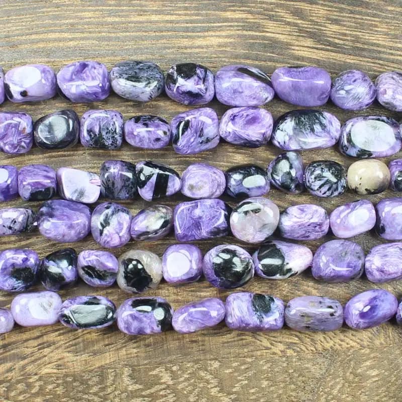 Natural Charoite 6-9mm Irregular Beads 15inch per strand Wholesale For DIY Jewellery !