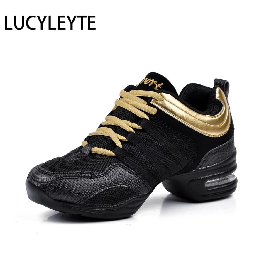 Hot Sports Feature Soft Outsole Breath Dance Shoes LUCYLEYTE Sneakers For Woman Practice Modern Jazz
