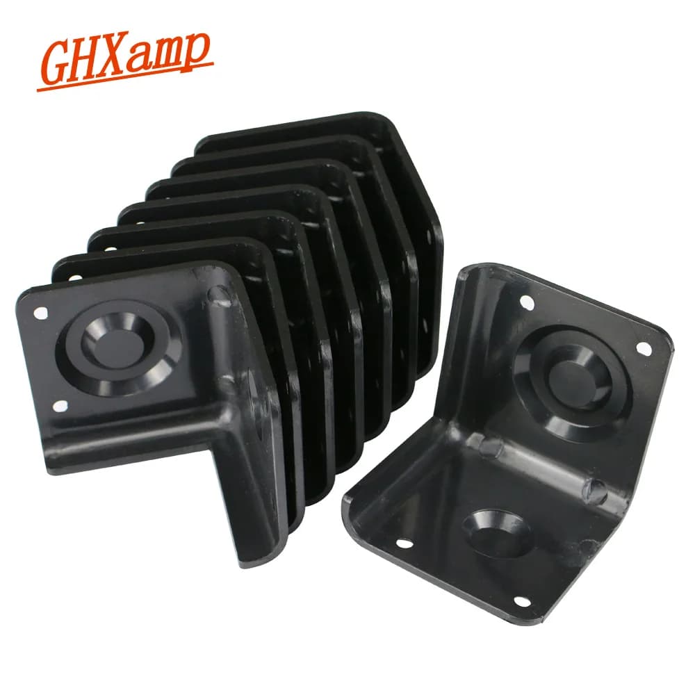 Ghxamp 8pcs Speaker Wrap Audio Angle Corner ABS Plastic Good Quality Thick Professional Stage Speaker Corner