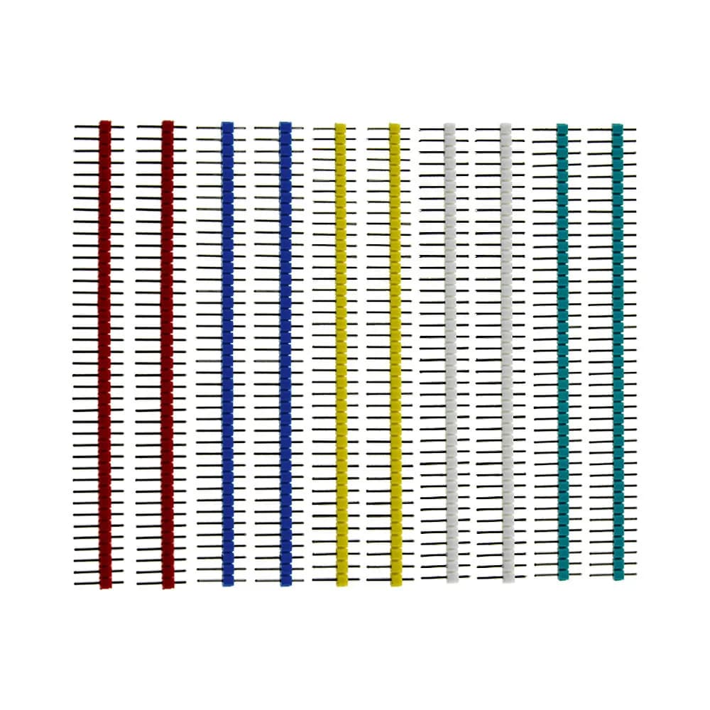 10pcs 40 Pin 1x40 Single Row Male and Female 2.54 Breakable Pin Header PCB JST Connector Strip for arduino DIY Kit
