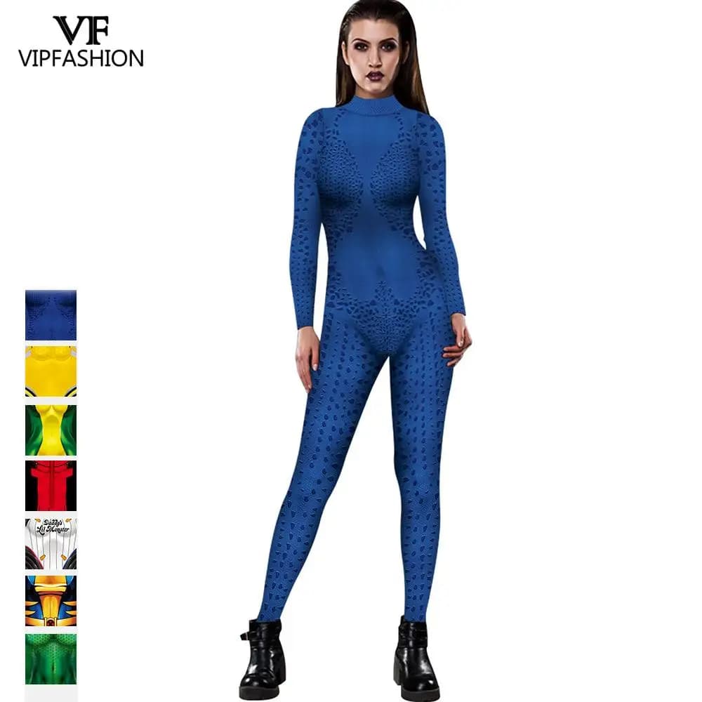 VIP FASHION Mystique Hero Anime Aquaman Wife Mera Cosplay Deadpool Sexy Costume Carnival Halloween Costumes For Adult