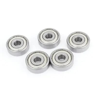 5Pcs 10x35x10mm Double Shielded 6300Z Deep Groove Ball Bearing