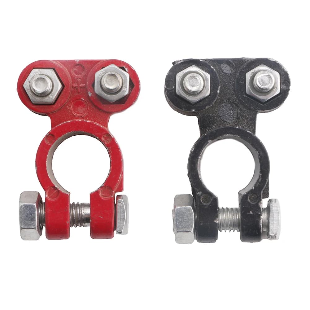 Universal Positive Negative Car Battery Terminals Clamp Clip Connector 12V 6V