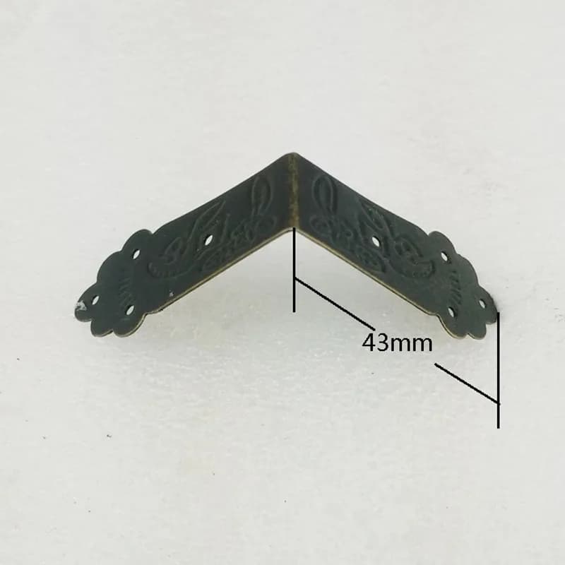 Home Improvement Hardware Ancient Corner Brackets,Flower Birds Coners,Wooden Box,Gift Box Protectors,Side Protector,4Pcs