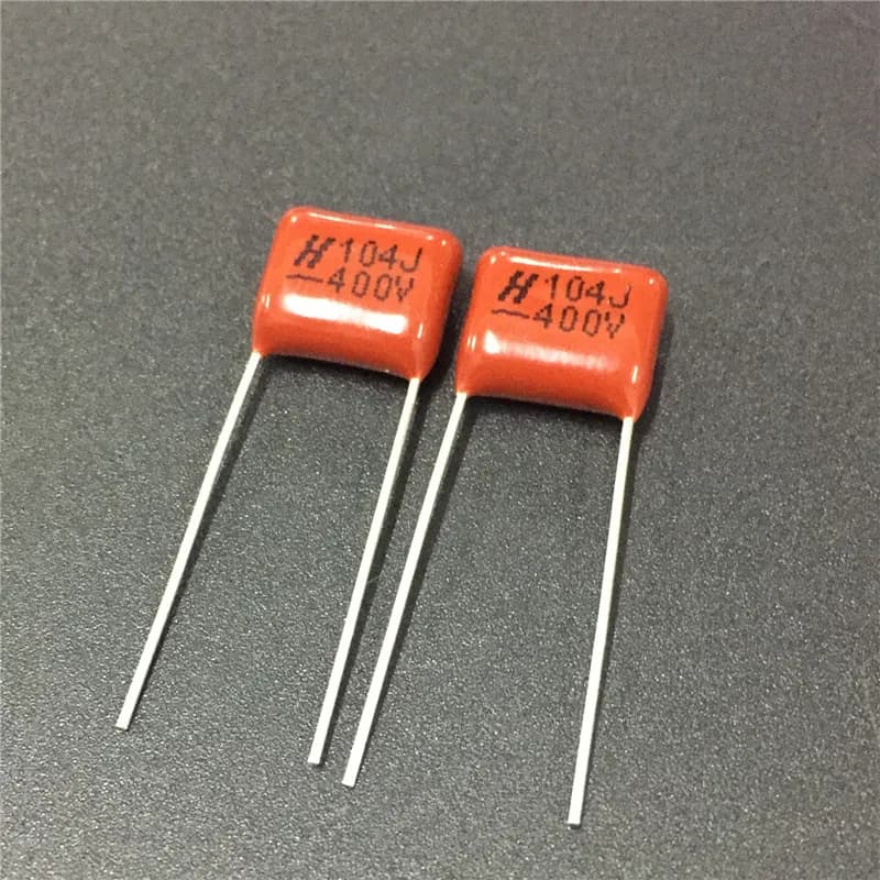 10pcs CBB capacitor 104 400V 104J 0.1uF 100nF P10 CL21 Metallized Polypropylene Film Capacitor