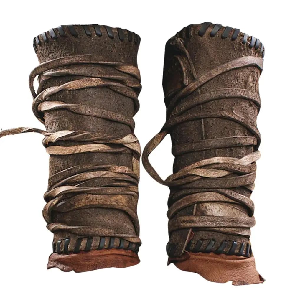 Lace Up Arm Bracers 2PC Steampunk Arm Guards For Cosplay Faux Leather Bracers Armor Bracer For Women Man