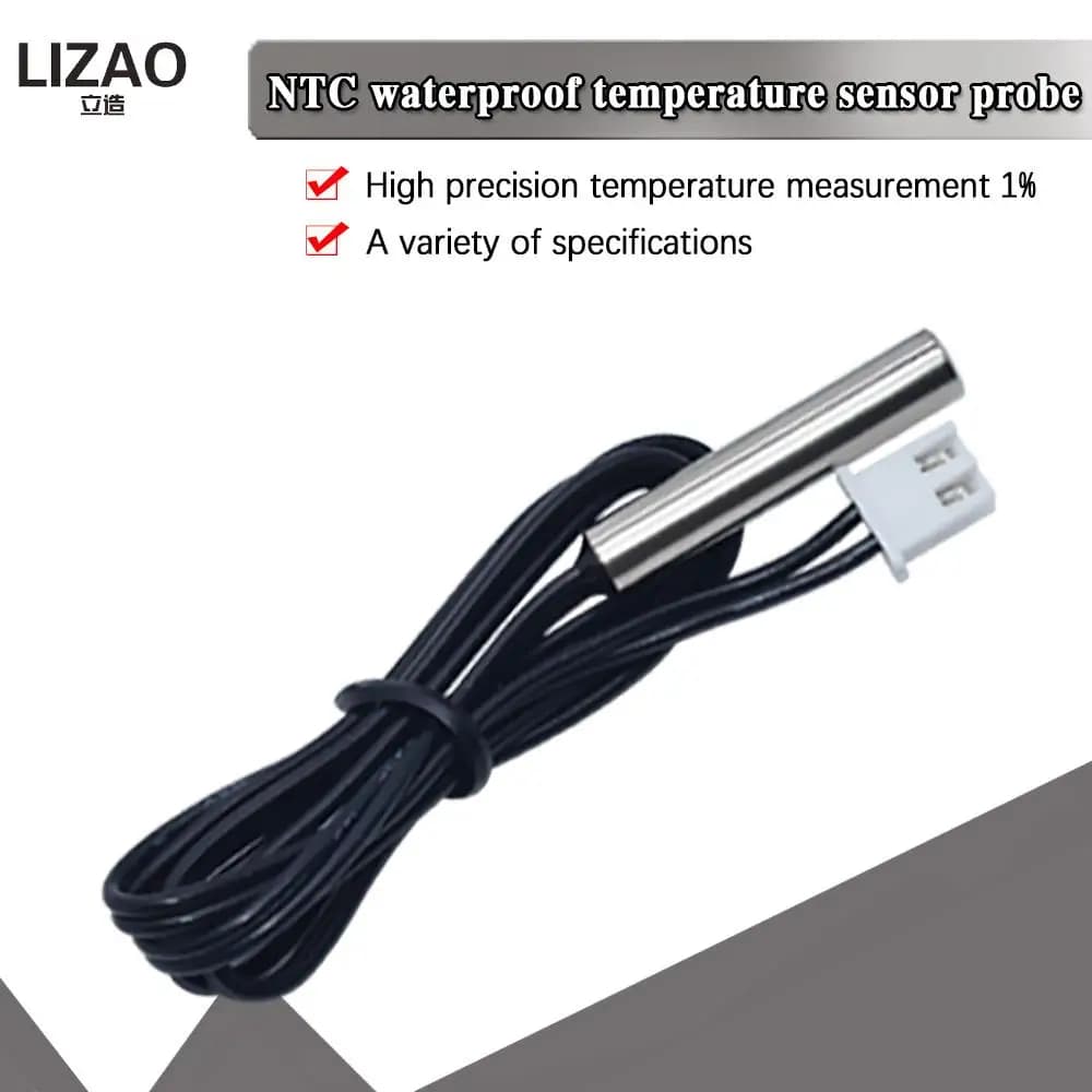 W1209 0.5m 1m 2m 3m Waterproof NTC Thermistor Accuracy Temperature Sensor 10K 1% 3950 Wire Cable Probe For Arduino W1401