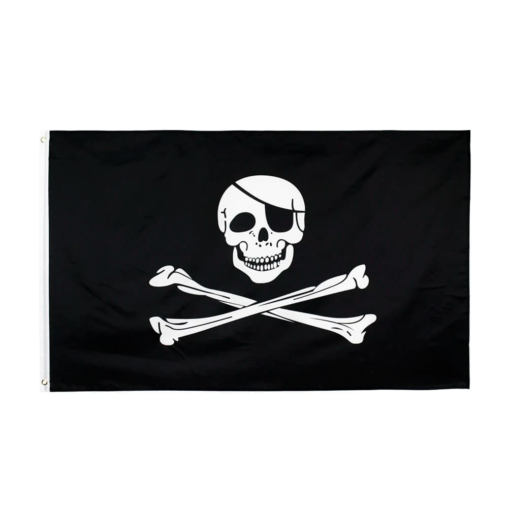 PIRATE 90x150cm jolly roger skull bone pirate Flag