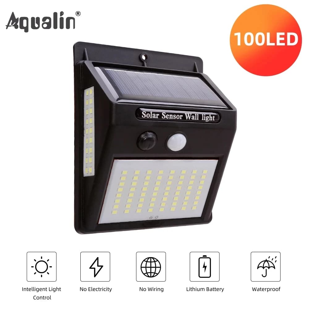 Led Light Outdoor Solar Battery Lighting Waterproof Street Lamp for yard Garden Decoration Sensor Sunlight For garage SY40003