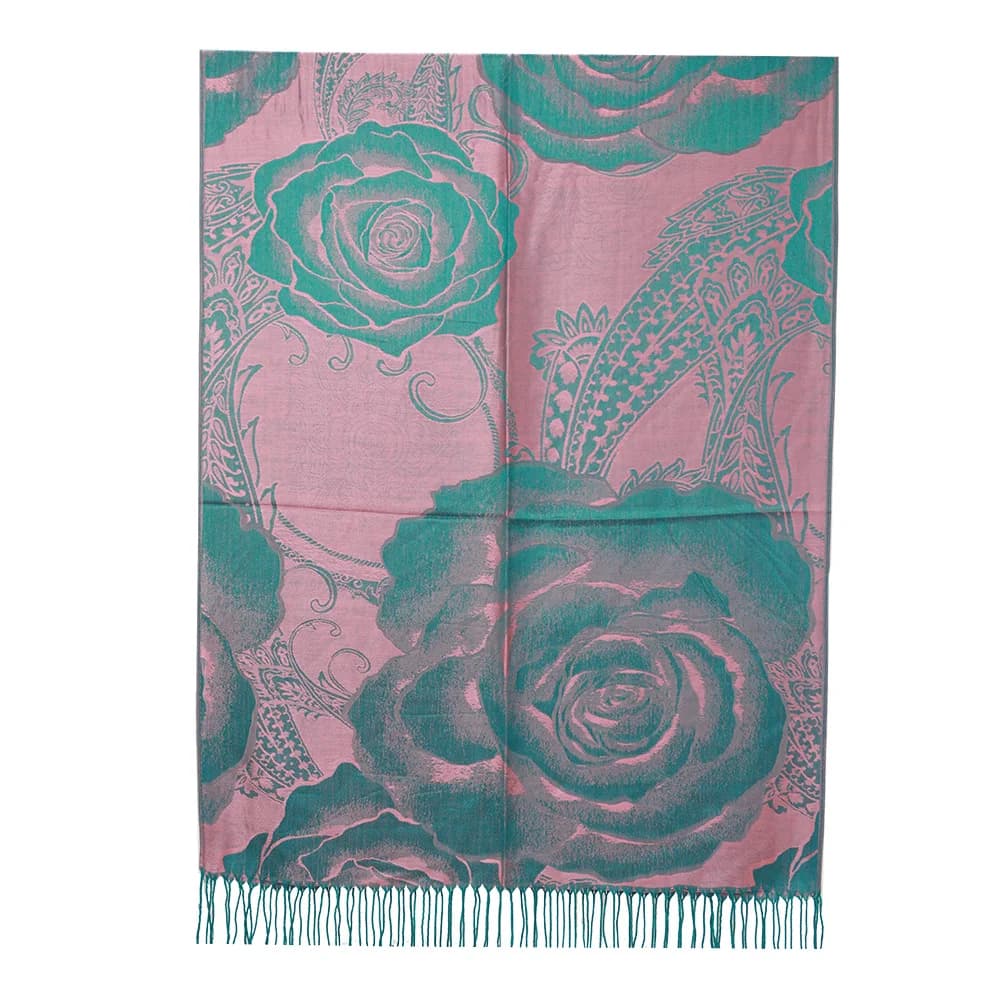 шарф Pashmina Fashion Tippet Mujer Jacquard Scarf Rayon Peony Wraps Shawl Femme Cappa Floral Soft Hijabs Women Amice