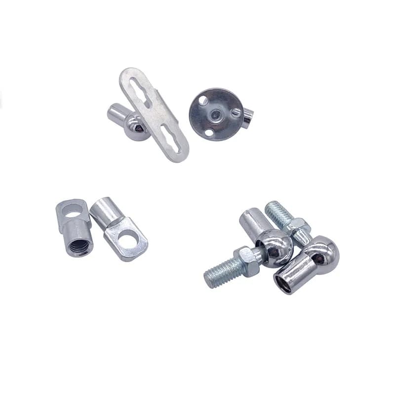 1pair M8 gas spring connector socket accessories fixed head of support rod steel gas support