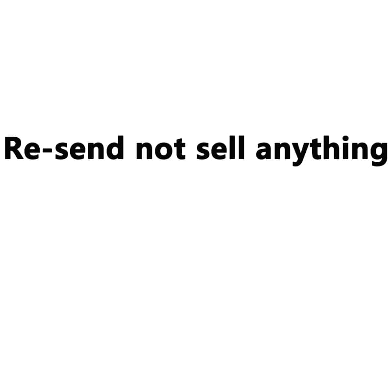 re-send not sell anything