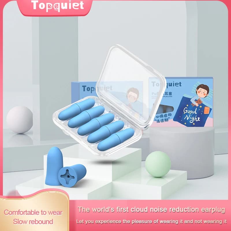 TISHRIC Soft Sleep Earplugs Sleeping Ear Plugs Noise Ear Plug Earplugs anti-noise Plugs for Sleeping Noise Reduction