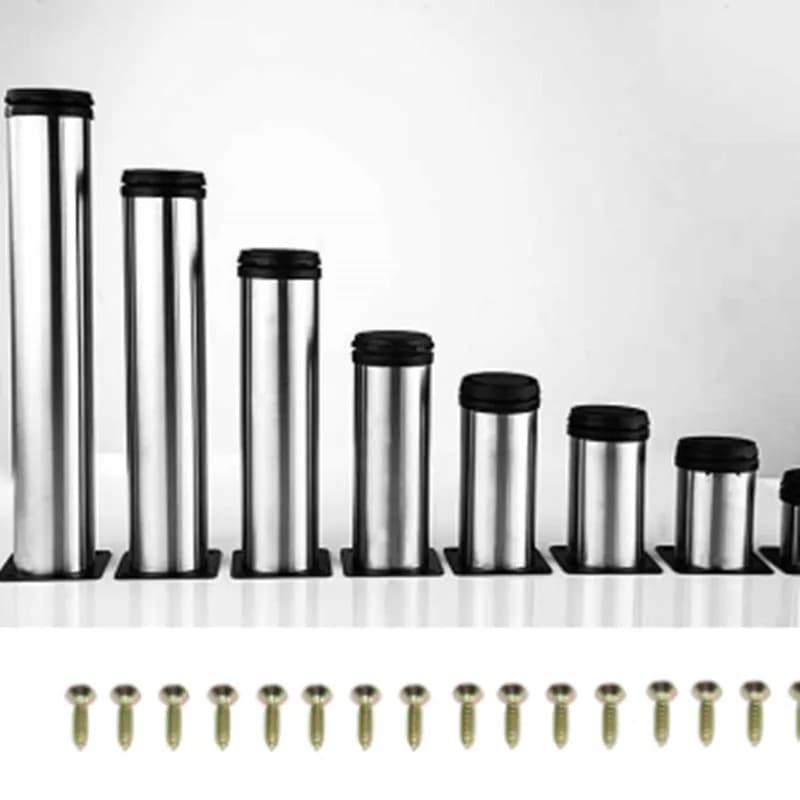 1Pc 5CM-35CM Furniture Adjustable Cabinet Legs Stainless Steel Furniture Legs Cabinet Table Sofa Bed Feet Furniture Legs Feet