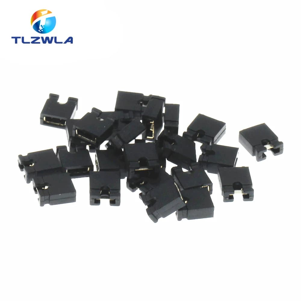 100PCS Pin Header Jumper Blocks Connector 2.54MM For 3 1/2 Hard Disk Drive CD/DVD Drive Motherboard and/or Expansion Card G25