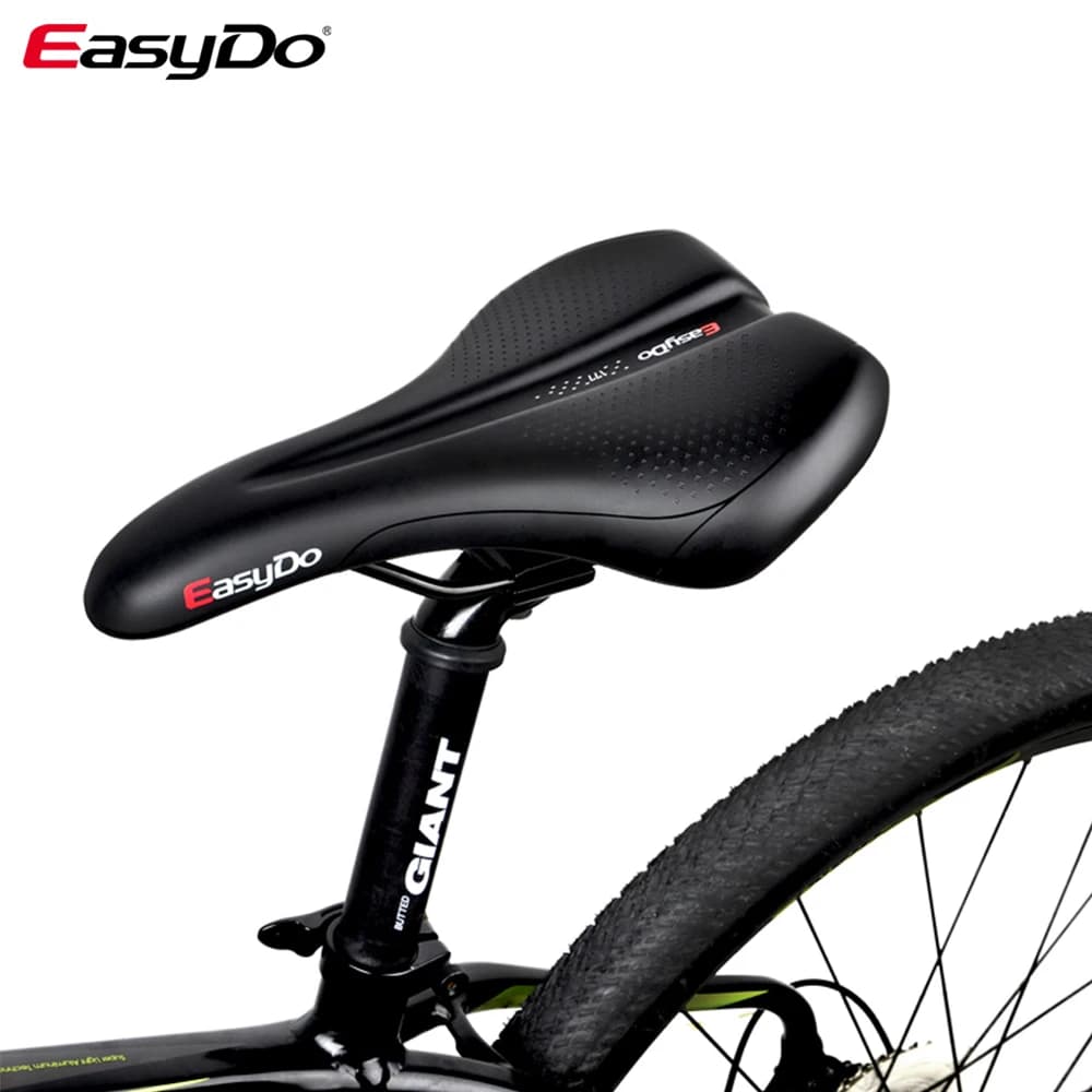Easydo Bicycle Cycling Soft Saddle Shock Absorbing MTB Road Bike Racing Saddles Rainproof Lightweight Breathable Seat Cushion
