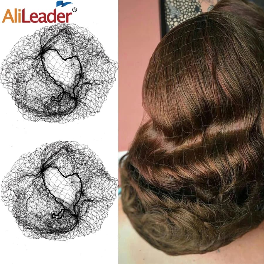 Hair Nets Elastic Hairnet Black 30 60 90Pcs Invisible Small Mesh For Hair Bun Women Nurse Hairstyle Disposable Hair Accessories