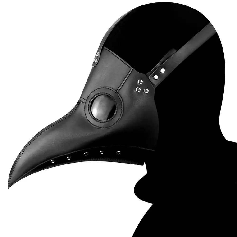 PU Steampunk Bird Plague Doctor Mask Long Nose Beak Mask XMAS Gift Retro Cosplay Masks Party Carnival Costume Props Accessories