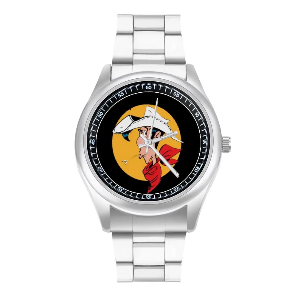 Lucky Luke Quartz Watch Spring Exclusive Wrist Watch Stainless Design Wideband Teens Wristwatch