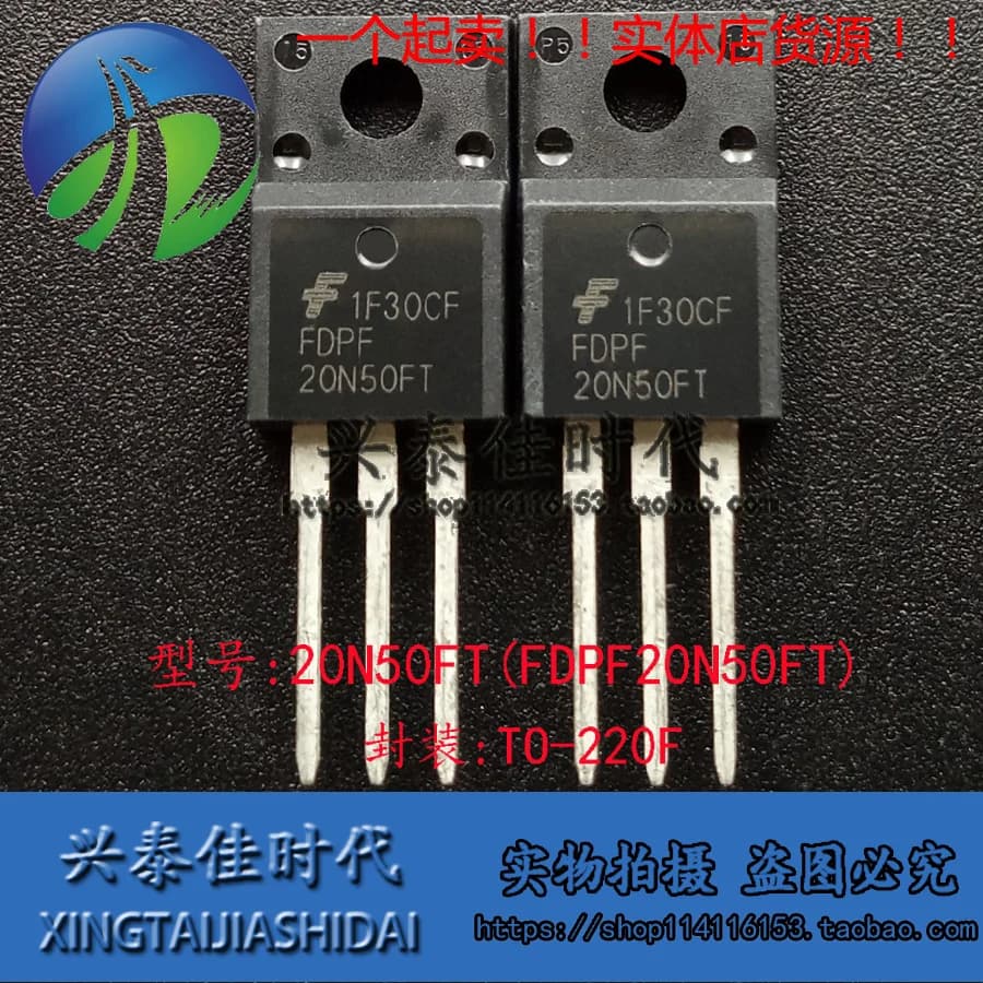 new 5pcs FDPF20N50FT 20N50FT 20A500V TO-220F