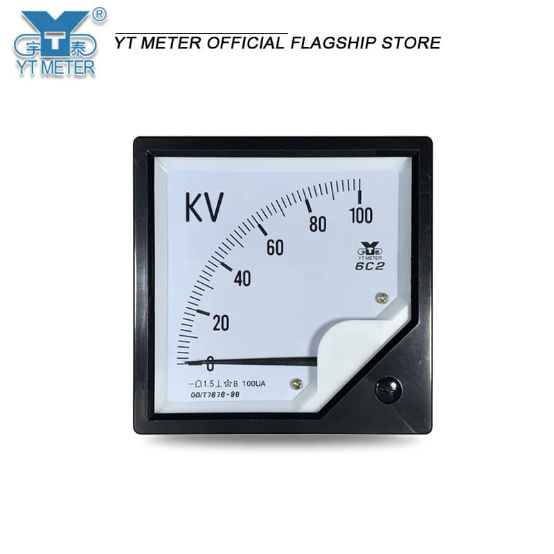 6c2 DC high voltage voltmeter 5kV 10kV 20kV 30KV 50kV and 100kV need to be equipped with high-voltage resistance, and pointer v