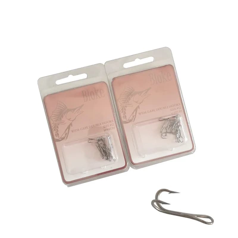 Snakehead Fish Frog Lure Fishing Hook Double Hooks High Carbon Steel Fishhook Duple Hooks