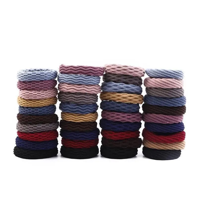 20PCS Women Girls Simple Basic Elastic Hair Bands Ties Scrunchie Ponytail Holder Rubber Bands Fashion Headband Hair Accessories