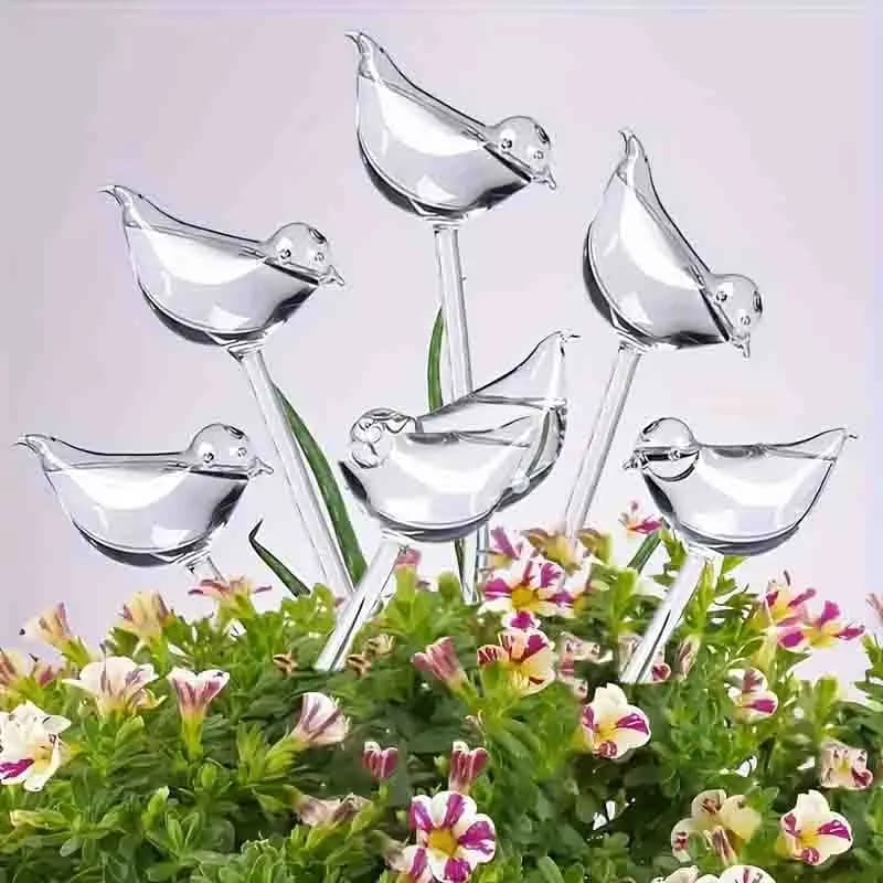 2pcs/5pcs Automatic Plant Self Watering Bird Shape Water Device Plastical Drip Irrigation System for Home Garden Flower Plants