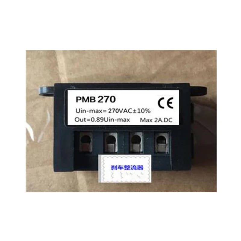 motor holding brake rectifier PMB 270 Uin (input 270V AC current 2A) six terminals
