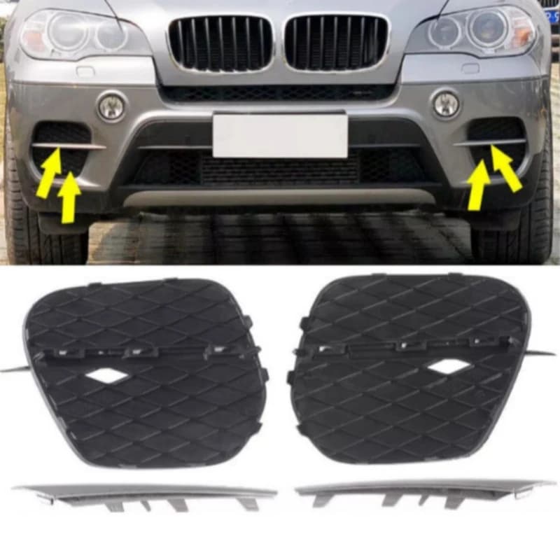 51117222859 51117222860 51117222847 51117222848 for 2011 2012 2013 BMW X5 E70 xDrive 35i 35d Front Bumper Grille Fog Light Cover