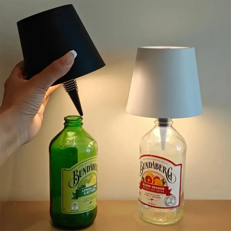 Wireless Bottle Lamp 3-Color Touch Control with Stepless Dimming, Perfect Fit for Wine Bottles, Replaces Traditional Wine Corks