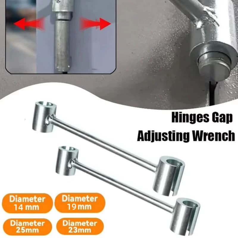 1/2Pcs Hinges Gaps Adjusting Wrench Door Hinge Repair Tool 14-25mm Door Hinge Adjustment Hand Tool Adjustable Wrench Tool