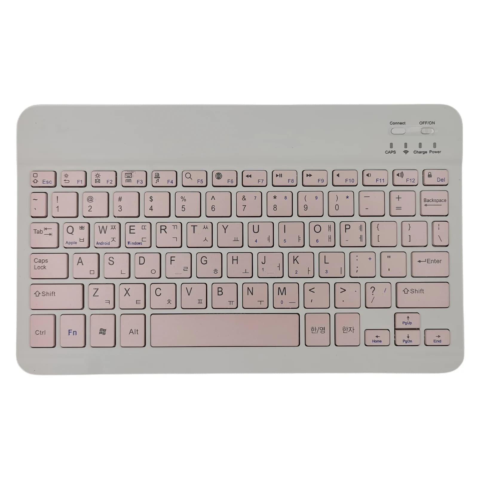 10 inch Portable Mini Wireless Bluetooth Spanish Russian Korean Keyboard For iPad XiaoXin Pad Tablet Laptop IOS Android Phone