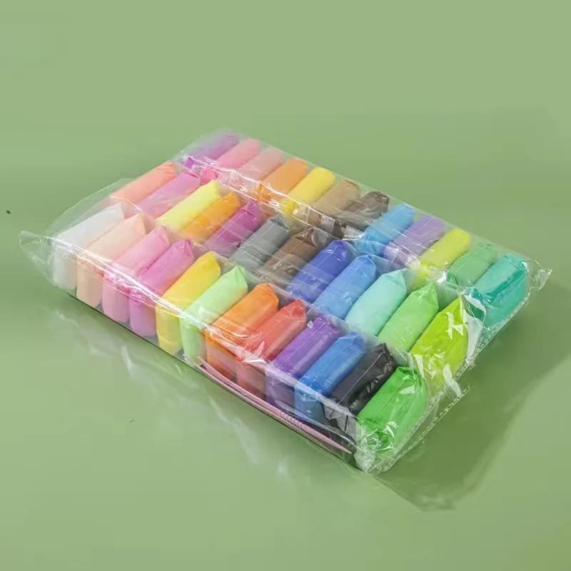 36 Color Clay Air-dried Clay Set, Ultra Light Plastic Clay with Carving Tools, DIY Crafts Gifts for Friends DIY for Children