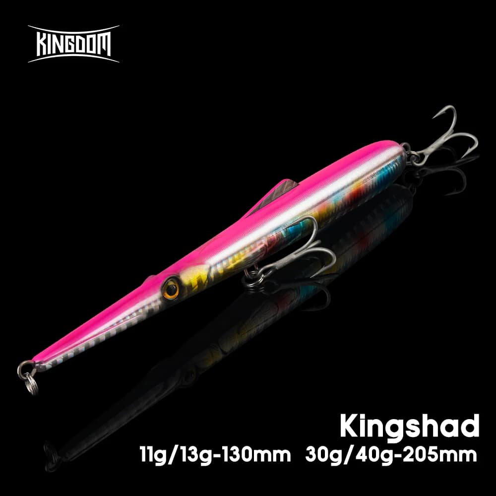 Kingdom Sinking Floating Fishing Lure Pencil Hard Artificial Baits 11g 13g 30g 40g Saltwater Seabass Hard Wobblers