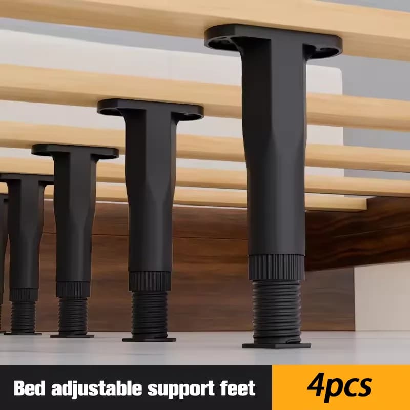4pcs Furniture Support Legs, Extendable Height Adjustable Furniture Hardware Tripod, Suitable for Beds, Sofas, Tables