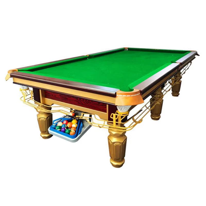 International Standard solid wood with stone slate billiard snooker pool table