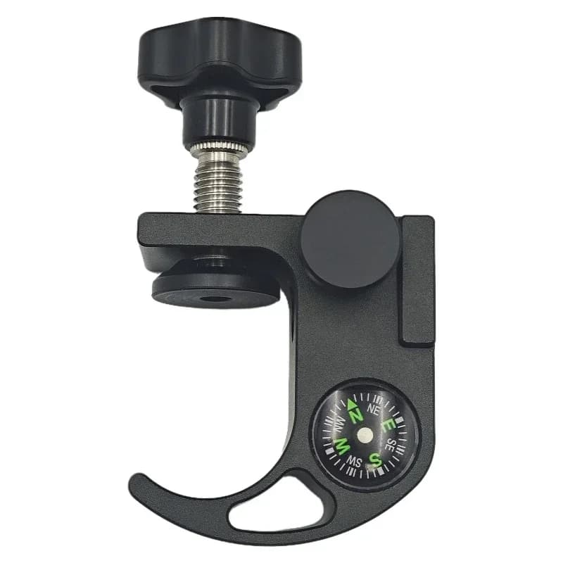 Universal GNSS GPS Pole Clamp With Compass Replace Size 25mm - 40mm Pole Holder Mount