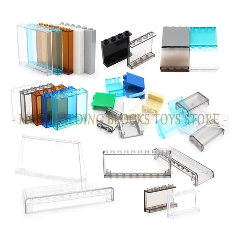 MOC Parts Panel Wall Classic Piece Building Blocks Bricks DIY Enlighten Architectural Educational Compatible Accessories Toys