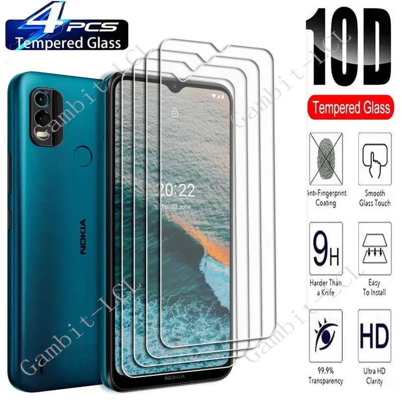 4PCS For Nokia C21 Plus 5G 6.52" Screen Protective Tempered Glass ON NokiaC21Plus C21Plus Protection смартфоны Cover Film