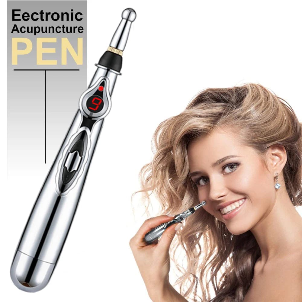 Electronic Acupuncture Acupoint Massage Pen Multi-Function Meridian Pressing Energy Therapy Energy Pen Pain Relieving Tool