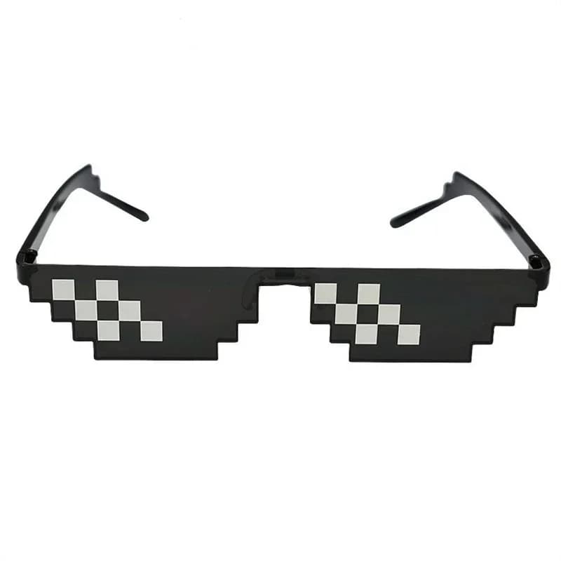 8 Bits Style Pixel Sun Glass Fashion Funny Glasses Women Men Polygonal Brand Sunglasses Mosaic Masculine