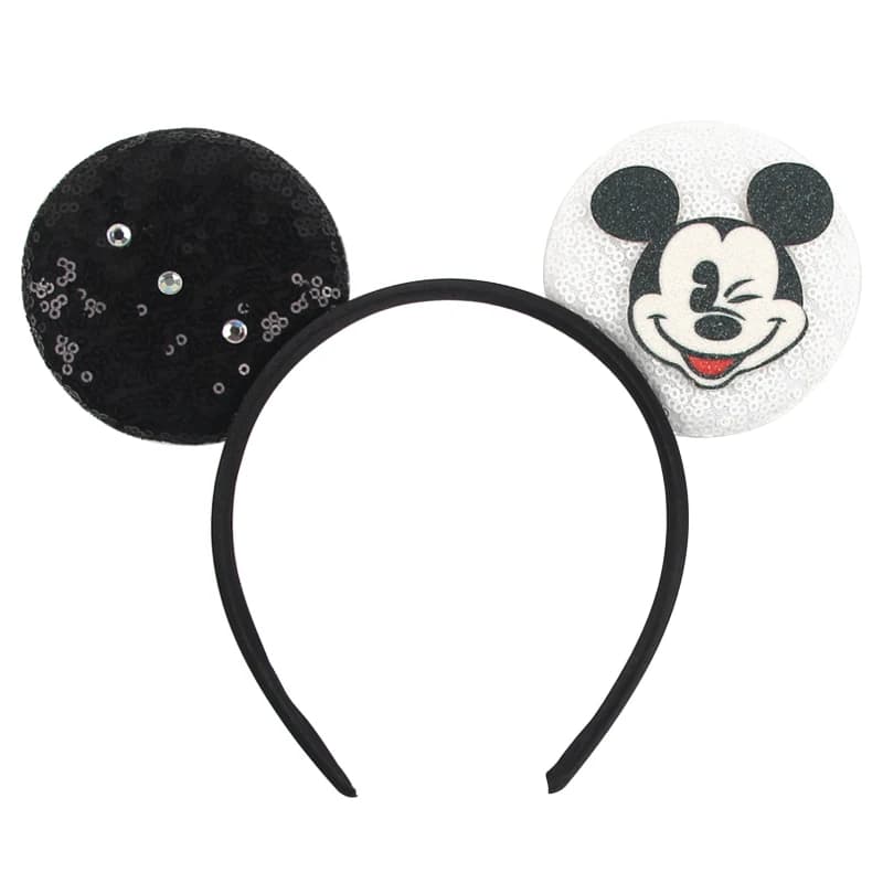 Hot Sales Disney Mickey Mouse Ears Headband Without Bow For Girls Hairband Festival Cosplay DIY Hair Accessories Gifts Mujer