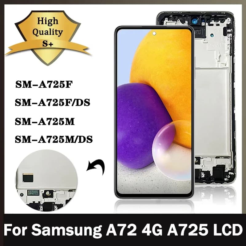 6.7"New LCD For Samsung A72 4G LCD Display Touch Screen Digitizer Assembly Repair Parts For Samsung A725F A725F/DS A725M