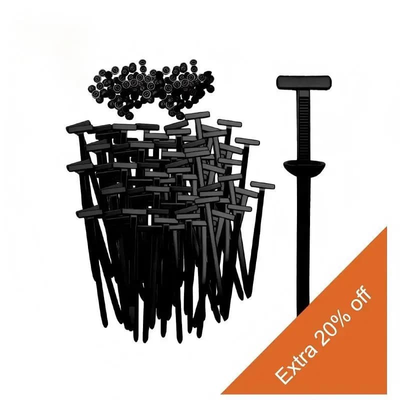 10/20/30/50/100Pcs Universal Nylon Cable Zip Ties Multifunctional Heavy Duty Zip Tie Buckle Buckle Through Nail Cable Tie Buckle