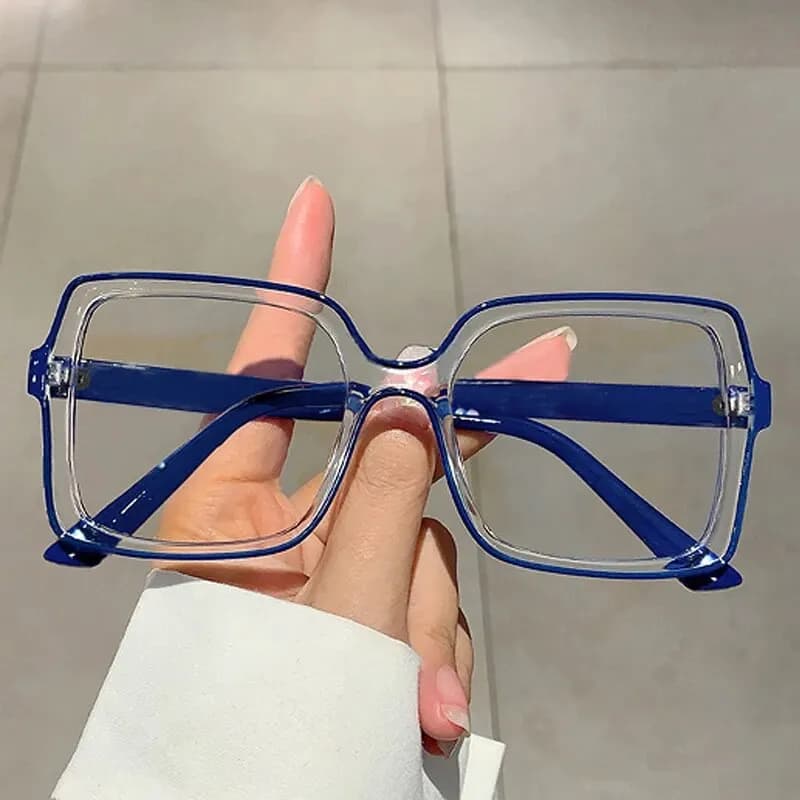 The New Style Retro Box Personality Bump Color Anti-blue Optical Glasses