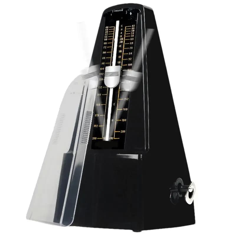Mechanical Metronome Tower-Shaped High Precision Piano Metronome Track Beat Loud Sound Solid Music Metronome Tuner for Violin
