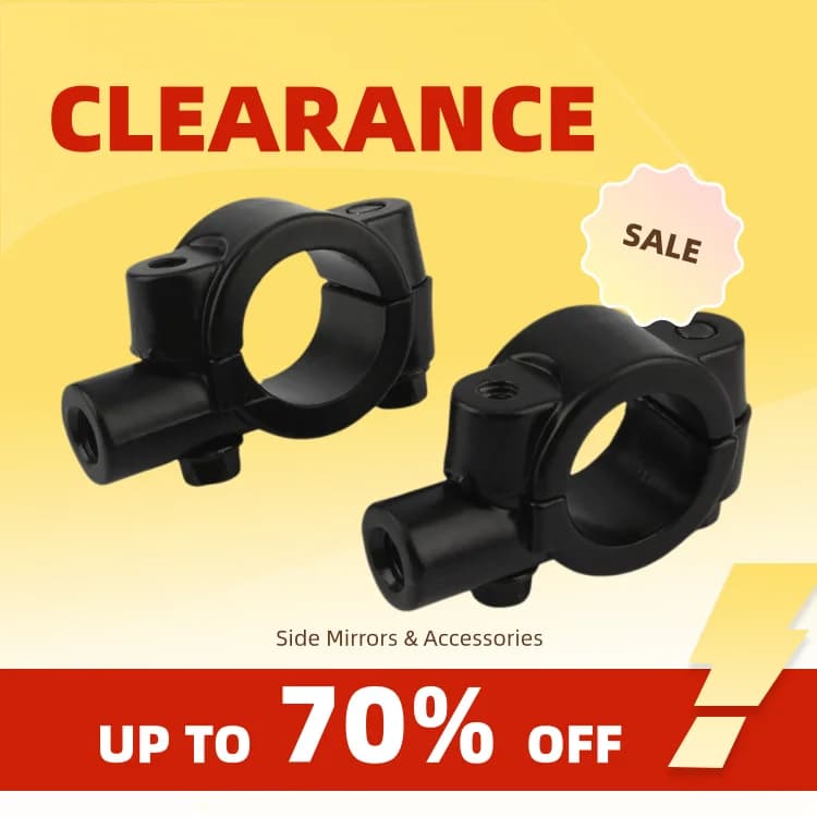 Clearance_1pcs Motorcycle Mirror Mount Clamp 8mm 10mm Rear View Mirror Adapter Modified Rearview Bracket Adapter Handlebar Scoot