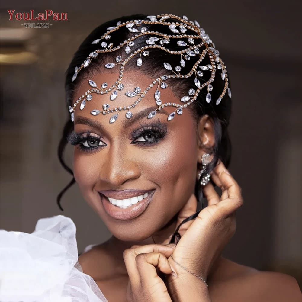 TOPQUEEN HP481 Handmade Wedding Comb for Brides Woman Hair Accessories Princess Tiara and Headdresses Bridal Hair Clips Headwear